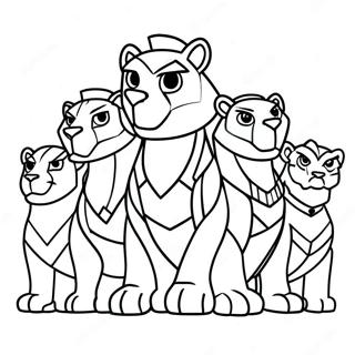 ভলট্রন লায়ন্স রঙ করার পাতা রঙ করার পাতা