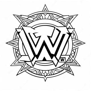 Wwe লোগো রঙ করার পাতা রঙ করার পাতা