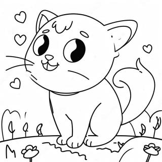 ক্যাটন্যাপ পপি প্লে টাইম রঙিন পৃষ্ঠা