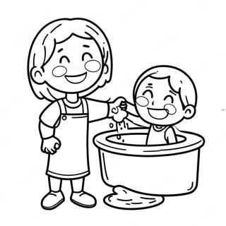 Sukhii Shishuder Haat Dhoyaar Rng Kraar Paataa 131618 64321