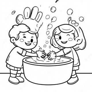 Sukhii Shishuder Haat Dhoyaar Rng Kraar Paataa 131618 64322