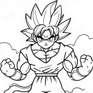 Goku Supaar Saayaan 4 Yuddhe Rng Kraar Paataa রঙ করার পাতা