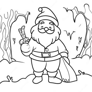 ক্রিসমাসের আগে দুঃস্বপ্ন রঙিন পৃষ্ঠা