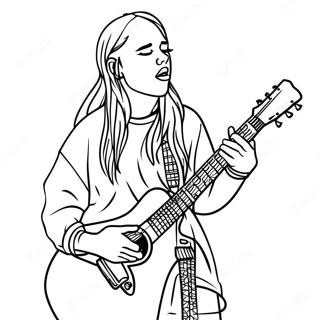 বিলি আইলিশ রঙিন পৃষ্ঠা