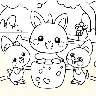 Kuromi Bndhuder Saathe Khelche Rng Kraar Paataa 4743-600