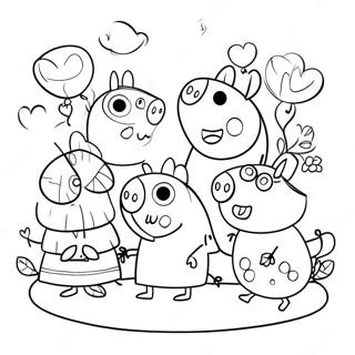 Peppaa Pig Bndhuder Saathe Rng Kraar Paataa 4921-1587